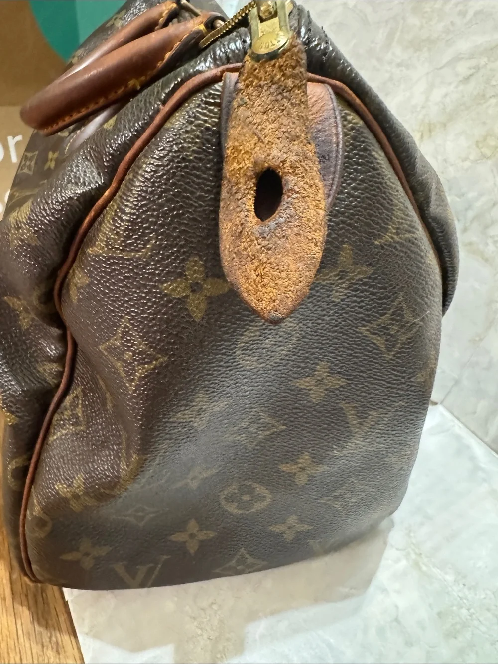 Louis Vuitton Brown Boston Monogram Speedy 30